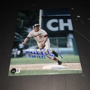 Brooks Robinson Signed Baltimore Orioles HOF 1983 8x10 Photo Beckett BAS - Picture 1 of 1