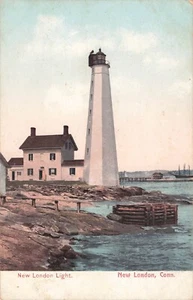 New London, Connecticut Postcard New London Light Lighthouse c 1906 Z7 - Picture 1 of 2