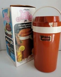 Aladdin Pump A Drink w/ Original Box & Paperwork ½ Gallon 2 Liter Rust Color - Imagen 1 de 10