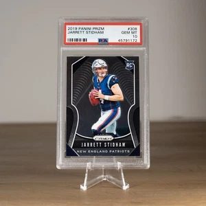 NE Patriots / LV Raiders Jarrett Stidham 2019 PSA 10 Rookie Panini NFL Card - Picture 1 of 1