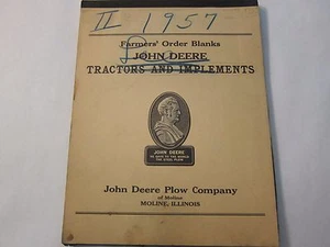 Original-Zubehör-Hersteller 1953 John Deere Traktoren & Anbaugeräte Bauernorden Rohlinge Heft - Bild 1 von 6