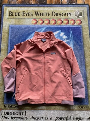 Patagonia R1 CrossStrata Jacket Women’s Large Windbreaker Rain Coat Pink WORN 1x - Image 1 of 4