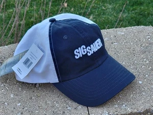 SIG SAUER BLUE WHITE UNSTRUCTURED OHT Cap Hat - Picture 1 of 10