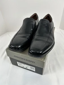 Men's Johnston & Murphy Stricklin Dress Loafers, 20-7745 Size 11.5 Black - Picture 1 of 11