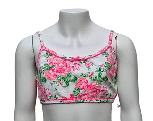 NEXT Kids Girls Lovely Pink White Strappy Floral Cotton Bra Top 11-12 Years - Picture 1 of 2
