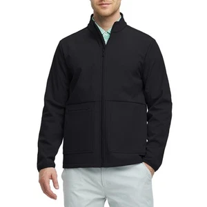 Softshell Jacket Men Fleece Lined Full Zip Casual Warm Windbreaker Spring Fal... - Picture 1 of 5