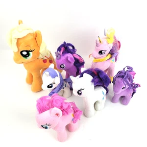 My Little Pony Mixed Lot Plush Apple Jack, Rarity, Pinkie Pie, Twilight Sparkle - Picture 1 of 10