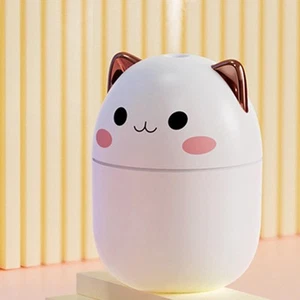 Cartoon Small Air Humidifier Low Noise 250ml Water Tank Mist Maker for Bedroom - Picture 1 of 15