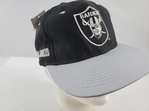 Vintage Oakland Raiders Snapback Hat Cap Logo 7 1989 NWT NFL Snapback - Picture 1 of 11