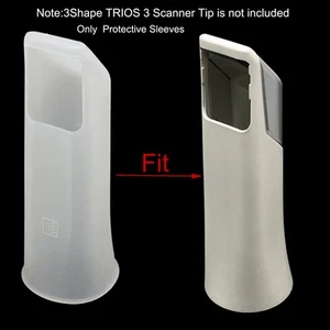 10 PCS 3Shape TRIOS 3 Scanner Tip Protective Clear Sleeves Autoclavable Silicone - Picture 1 of 6