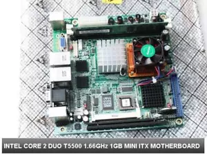 Intel Mini-ITX Motherboard Core 2 Duo CPU 1.6GHz ITX-i9453VL2G ITX-i9453 2x LAN - Picture 1 of 4