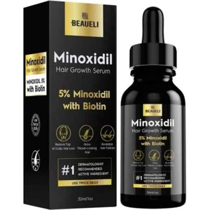 BEAUELI - 5% Minoxidil with Biotin - Hair Growth Kit - Best Used with a Roller - Picture 1 of 8