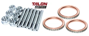 Wildcat XX YXZ 1000R Exhaust Gaskets Studs TITANIUIM Stud 12 Pt Nut Gasket Kit - Picture 1 of 21