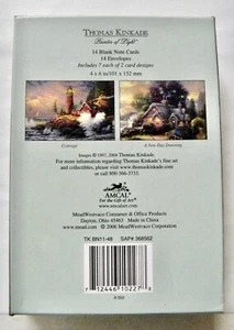 Thomas Kincad Courage & A New Day Dawning 14 Blank Note Cards Envelopes New - Picture 1 of 4