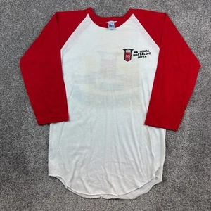 Vintage 80s Chevy Nova SS Shirt Mens XL Red White Long Sleeve Nostalgic Nova Car - Picture 1 of 7