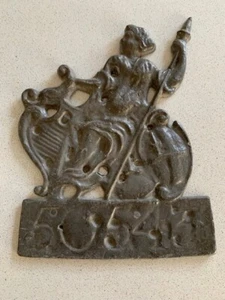 Victorian Style Lead Fire Insurance Plaque 50543 - Picture 1 of 1