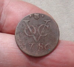 Dug Dutch VOC Copper Coin 1786 Utrecht "New York Penny" - Picture 1 of 2