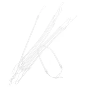 8 pièces porte-clés corde à ressort - stylo goutte - lanière spirale perdue - Photo 1/12