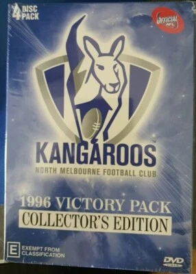 A10 BRAND NEW SEALED AFL Kangaroos North Melbourne - 1996 VICTORY PACK (4 DVD) - Image 1 of 2
