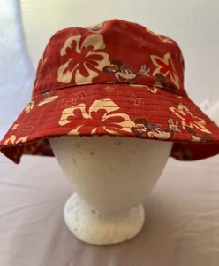 Disney Parks Hawaii Tiki Fischerhut Einheitsgröße Baumwolle Minnie Mickey Mouse - Bild 1 von 15