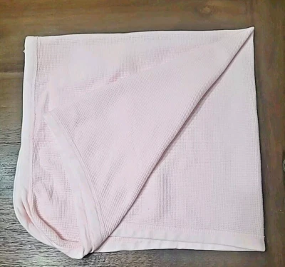 Koala Baby Pink Thermal Blanket Waffle Weave Round Corners BabiesRUs 32x38 - Image 1 of 4