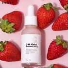 Organic Skin Care 24k Gold Strawberry Serum Anti-Aging Vitamin C Face Serum 30ml