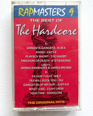 RAPMASTERS 9 - The Best of Hardcore Original Hits Cassette VG+ NWA Too Short  - Image 1 of 3