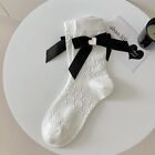 Mesh Bow Tie Lolita Stockings Breathable Ties Stacked Socks