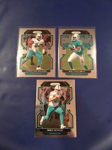 2021 Prizm #105 #106 #109 WILKINS, MIKE GESICKI, WILL FULLER Lot 3 Dolphins