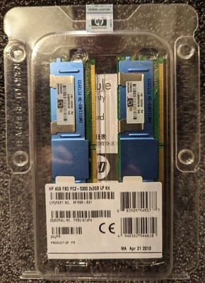 *NEW* HP 4GB FBD PC2-5300 2x2GB LP Kit 461828-B21 - Image 1 of 3