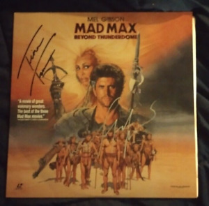 MAD MAX MOVIE DISC SIGNED BY TINA TURNER AND MEL GIBSON