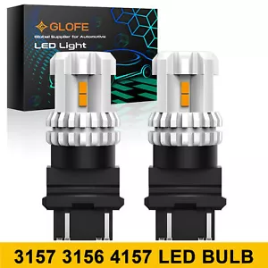 2 un. 4157 3156 3157 bombillas LED de señal de giro CANBUS antihiper flash ámbar - Imagen 1 de 12