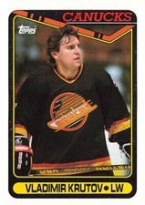 1990 Topps  #380 Vladimir Krutov Vancouver Canucks