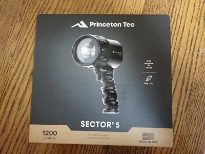 Princeton Tec Sector 5 Light Black 1200 Lumens New! - Image 1 of 4