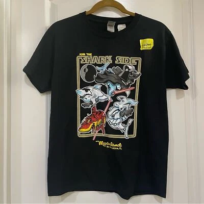 NWT Join the “Shark Side”  Star Wars youth t-shirt Glow Marineland size Y Large - Image 1 of 4