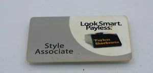 Vintage Payless ShoeSource Employee Name Tag Magnet - Picture 1 of 2