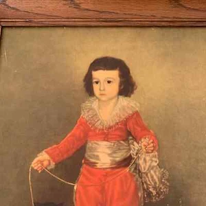 Arte de retrato vintage de niño rojo - Imagen 1 de 6