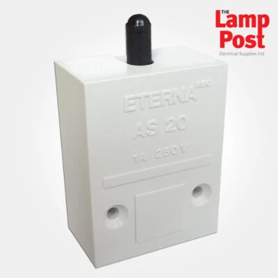 Eterna XS63W Push To Break Autoswitch Light Switch Cupboard Switch - White