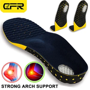 Pair Orthotic Shoe Insoles Inserts Flat Feet High Arch Support Plantar Fasciitis - Picture 1 of 17