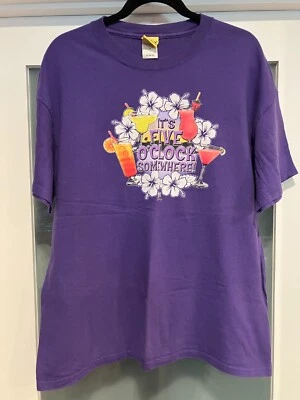 Camiseta para mujer Y2K de colección Big Dogs Santa Bárbara púrpura algodón 5 en punto XL Foto 1 de 4
