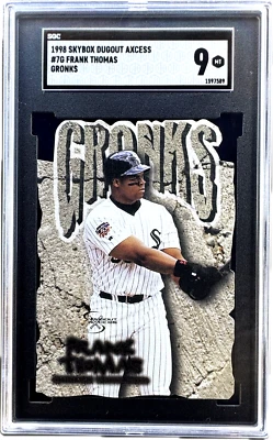 FRANK THOMAS HOF 1998 Skybox Dugout Axcess Gronks #7 White Sox SGC 9 MT NICE! - Image 1 of 2