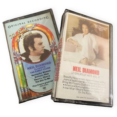 Neil Diamond 12 Greatest Hits Vol 2 & Classics The Early Years Cassette Tapes - Image 1 of 4