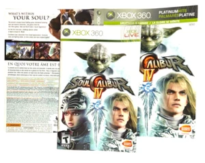 Soul Caliber IV Platinum Hits - Xbox 360 - nur Artwork/Handbuch/Kein Spiel - Bild 1 von 1
