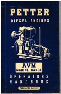 PETTER AVRMR AVRM AVMR MARINE DIESELMOTOR ORIGINAL WERKSBETREIBERHANDBUCH - Bild 1 von 1