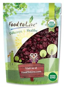 Organic Dried Cranberries, 8 Ounces Non-GMO, Kosher, Unsulfured, Bulk - Picture 1 of 1