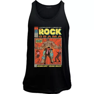 Vintage The Rock Obama Comic Tank Top - Picture 1 of 4