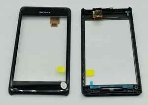 Sony Xperia E1 D2005 touch screen display vetro cover frontale + touchpad nero NUOVO - Foto 1 di 2