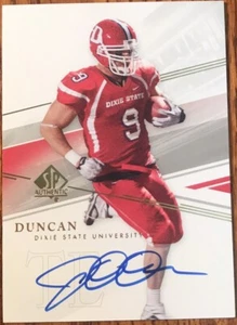 2014 SP Authentic Autographs Joe Don Duncan #97 Dixie State Trailblazers - Picture 1 of 2