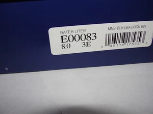 🔥New Bates Lites MEN'S Black Buckle Leather Chukkas E00083 Size 8 3E (EEE) - Picture 1 of 11