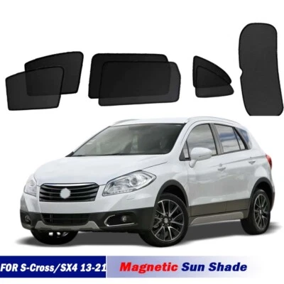 Magnetic Sun Shades For Suzuki S-Cross/SX4 13-21 Front Back Windows Sun Blind - Image 1 of 4